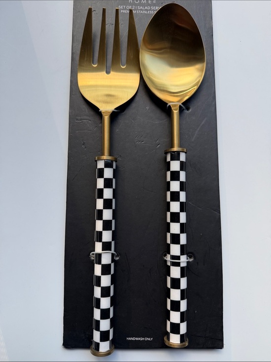 Tahari home Other - Tahari Home checkered salad servers